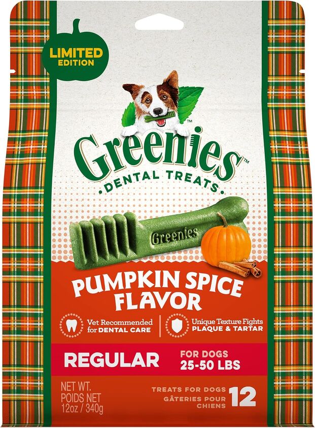 cozy fall is back and so are greenies pumpkin spice dental treats